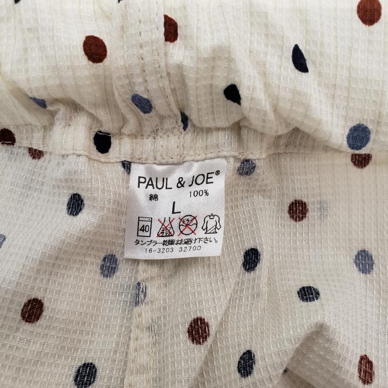ポール&ジョー PAUL&JOE パンツ スラックス L ドット 白 / ホワイト / X 黒 / ブラック / X 赤 / レッド / X 青 / ブルー / レディース USED 古着 中古 10001864