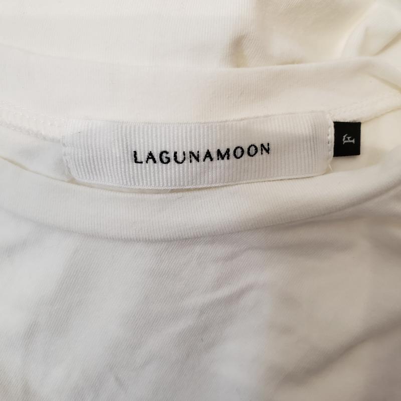 ラグナムーン LAGUNAMOON カットソー 半袖 FREE 無地 白 / ホワイト / レディース USED 古着 中古 10001893