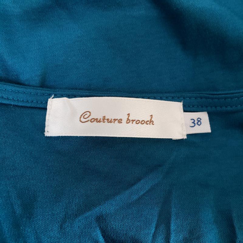クチュールブローチ couture brooch カットソー 半袖 38 無地 緑 / グリーン / レディース USED 古着 中古 10001901