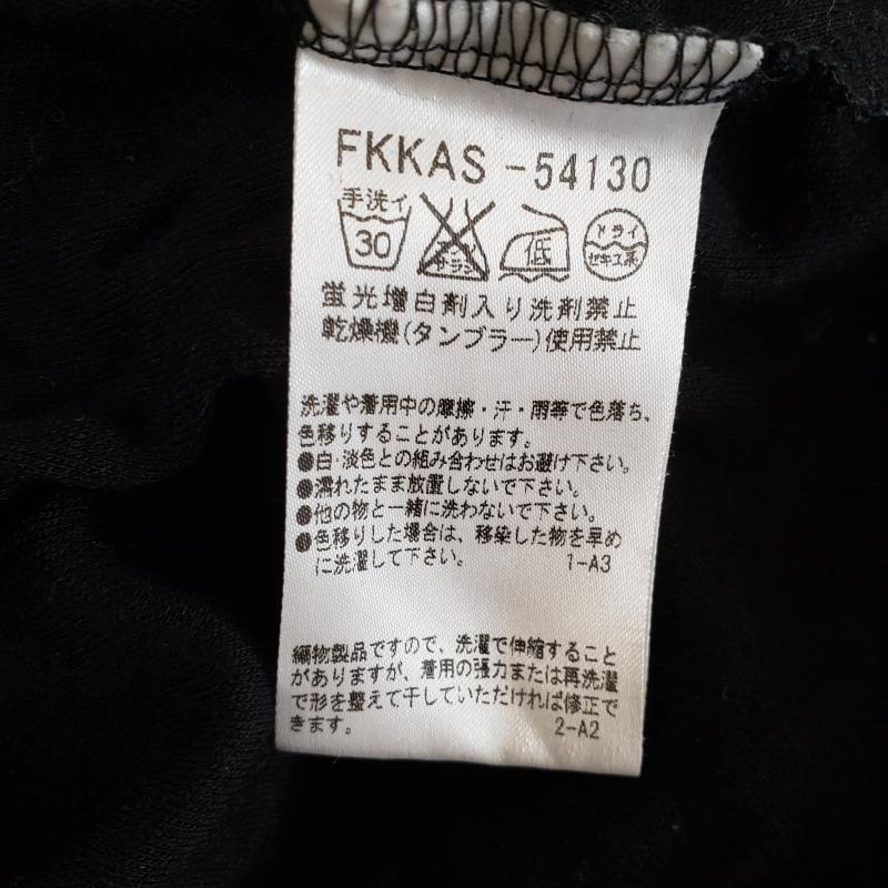 ミッシェル・クラン MICHEL KLEIN カットソー 半袖 38 無地 黒 / ブラック / レディース USED 古着 中古 10001907