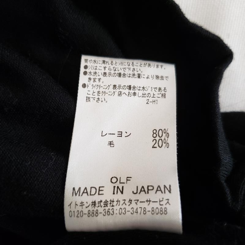 ミッシェル・クラン MICHEL KLEIN カットソー 半袖 38 無地 黒 / ブラック / レディース USED 古着 中古 10001907
