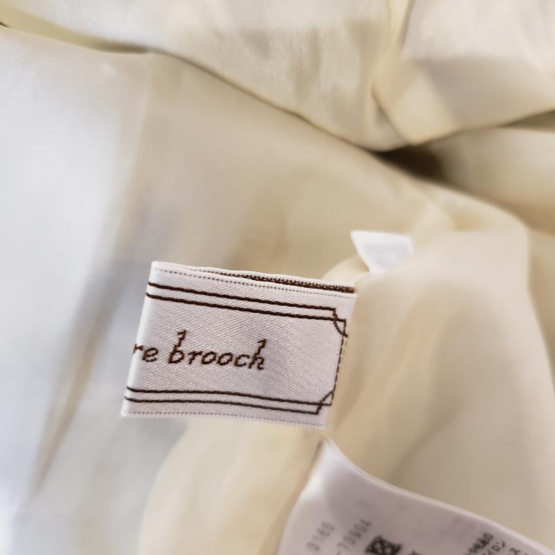 クチュールブローチ couture brooch スカート ひざ丈スカート 36 花柄 黒 / ブラック / X ベージュ / ベージュ / レディース USED 古着 中古 10001934