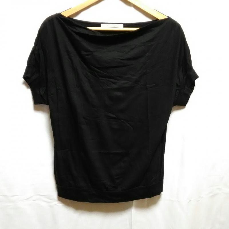 イエナ IENA カットソー 半袖 無地 黒 / ブラック / レディース USED 古着 中古 10001993