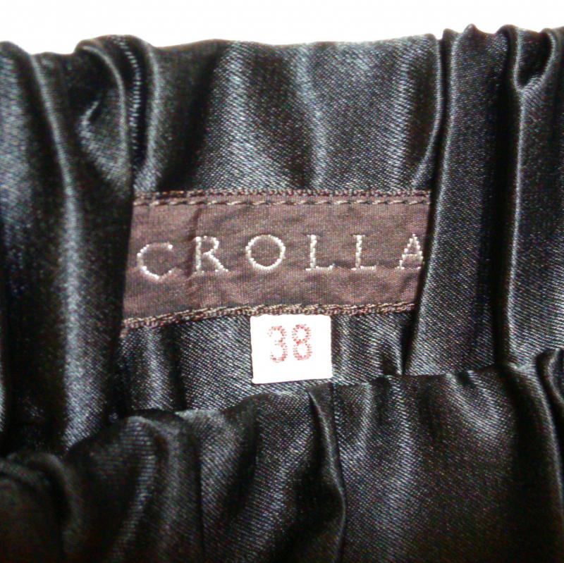 クローラ crolla スカート ひざ丈スカート 38 花柄 黒 / ブラック / X 緑 / グリーン / X ベージュ / ベージュ / レディース USED 古着 中古 10002002
