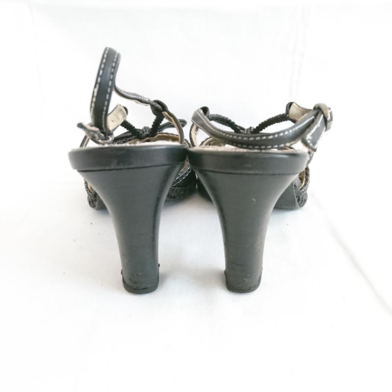 アナスイ ANNASUI サンダル サンダル 無地 黒 / ブラック / レディース USED 古着 中古 10002102