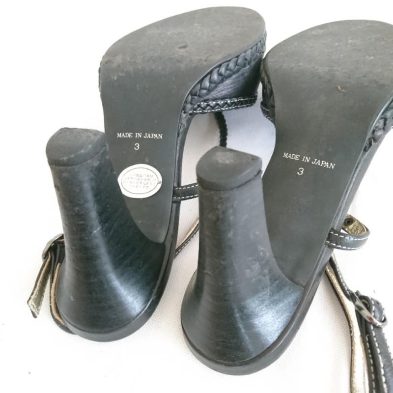 アナスイ ANNASUI サンダル サンダル 無地 黒 / ブラック / レディース USED 古着 中古 10002102