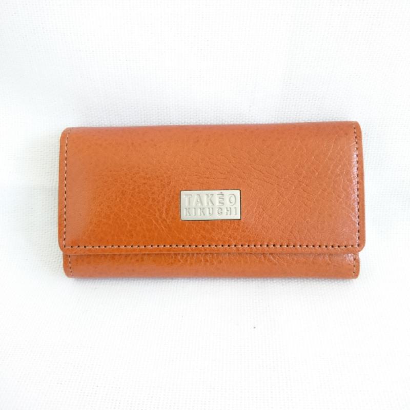 タケオキクチ TAKEO KIKUCHI キーケース キーケース 無地 X ロゴ、文字 茶 / ブラウン / メンズ USED 古着 中古 10002123