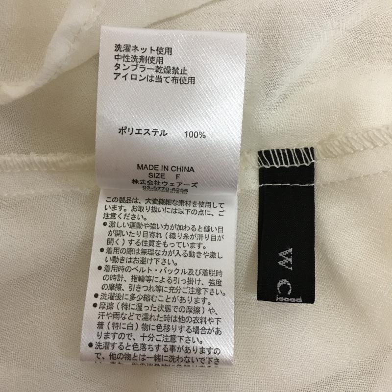 ダブルクローゼット w closet トップス トップス FREE 無地 X 刺繍 X 花柄 白 / ホワイト / X マルチカラー / マルチカラー / レディース USED 古着 中古 10002152