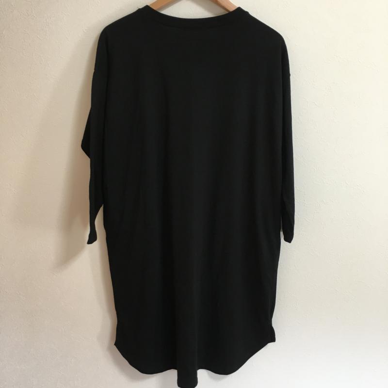 ショコラ フィネ ローブ chocol raffine robe ワンピース ひざ丈スカート FREE 無地 黒 / ブラック / レディース USED 古着 中古 10002166