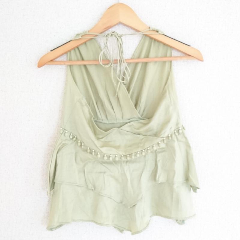 アドーアボディドレッシング ADOREBODYDRESSING トップス トップス 9 無地 緑 / グリーン / レディース USED 古着 中古 10002190