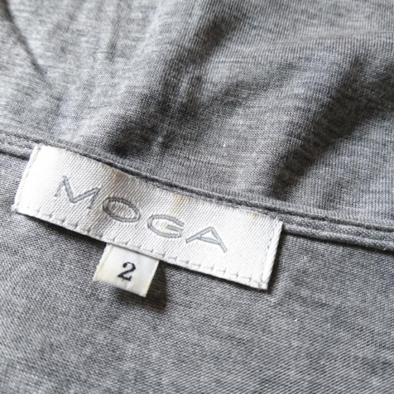 モガ MOGA Tシャツ 七分袖 2 無地 灰 / グレー / レディース USED 古着 中古 10002192