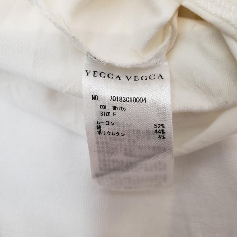 イェッカ ヴェッカ YECCA VECCA カットソー 半袖 FREE 無地 白 / ホワイト / レディース USED 古着 中古 10002278