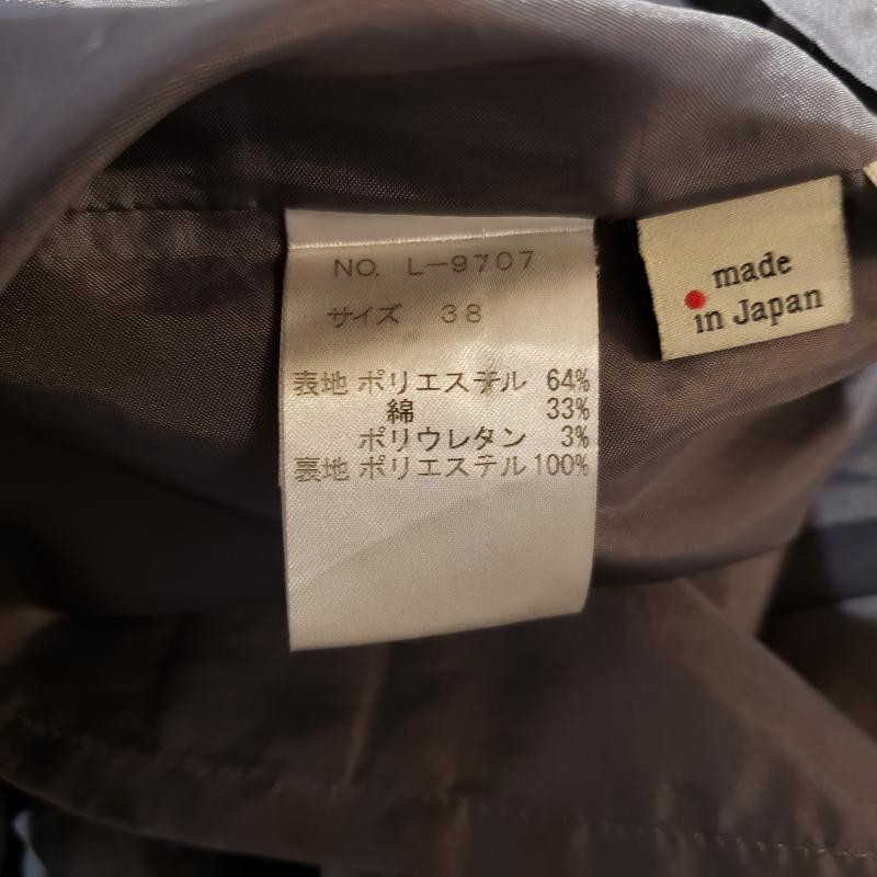 パールマシェール PARLMASEL スカート ひざ丈スカート 38 無地 灰 / グレー /  レディース USED 古着 中古 10002304