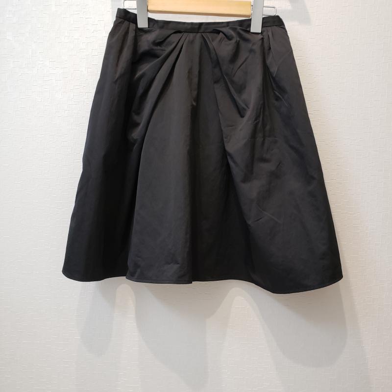 リエス Liesse スカート ひざ丈スカート 2 無地 黒 / ブラック / レディース USED 古着 中古 10002320