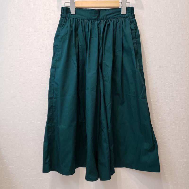 アースミュージックアンドエコロジー earth music&ecology パンツ スラックス 7分丈 FREE 無地 緑 / グリーン / レディース USED 古着 中古 10002328