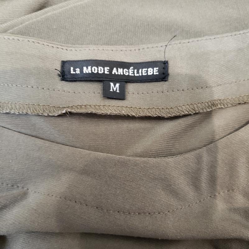アンジェリーベ ANGELIEBE ワンピース ひざ丈スカート M 無地 緑 / グリーン / レディース USED 古着 中古 10002341