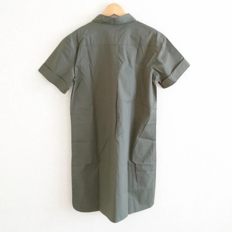 アンレリッシュ UNRELISH ワンピース ひざ丈スカート M 無地 緑 / グリーン / レディース USED 古着 中古 10002379