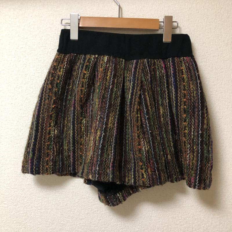 アバハウスドゥウ゛ィネット Abahouse Devinette パンツ キュロット 刺繍 X ストライプ マルチカラー / マルチカラー / レディース USED 古着 中古 10002406