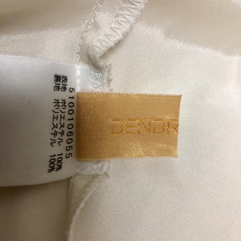 デンドロビウム DENDROBIUM スカート ひざ丈スカート 38 無地 白 / ホワイト / X 黒 / ブラック / レディース USED 古着 中古 10002407
