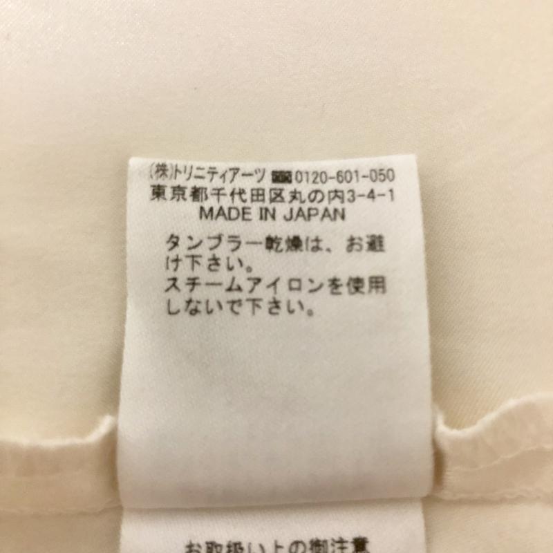 デンドロビウム DENDROBIUM スカート ひざ丈スカート 38 無地 白 / ホワイト / X 黒 / ブラック / レディース USED 古着 中古 10002407