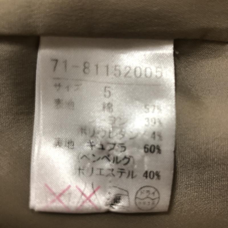 イネド INED スカート ひざ丈スカート 5 無地 ベージュ / ベージュ / レディース USED 古着 中古 10002413