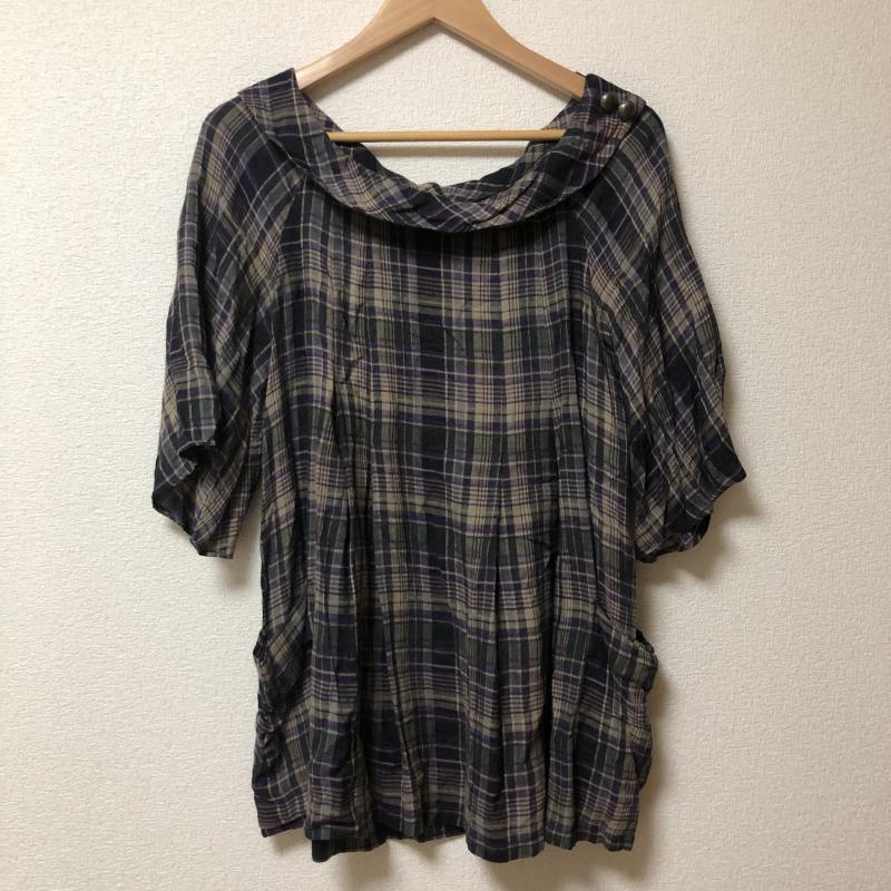 ジルスチュアート JILLSTUART チュニック 七分袖 S チェック マルチカラー / マルチカラー / レディース USED 古着 中古 10002420