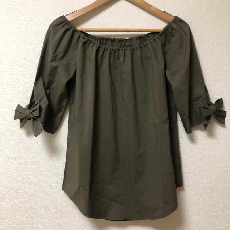 アンド ドット ノスタルジア &. NOSTALGIA カットソー 七分袖 無地 緑 / グリーン / レディース USED 古着 中古 10002422