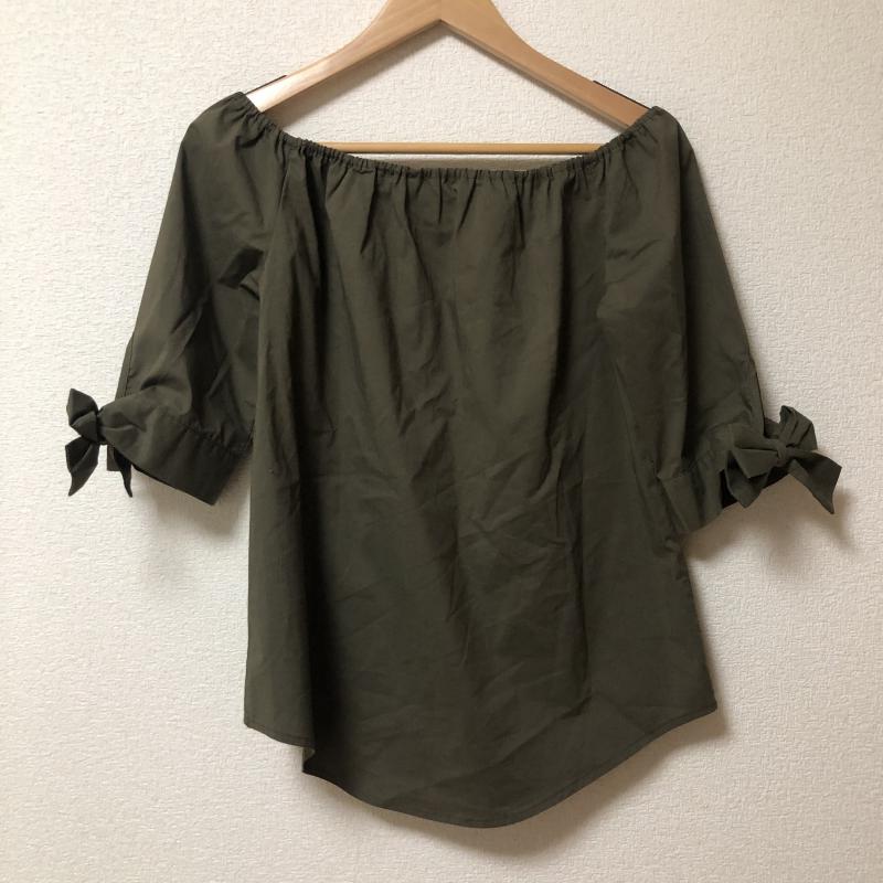 アンド ドット ノスタルジア &. NOSTALGIA カットソー 七分袖 無地 緑 / グリーン / レディース USED 古着 中古 10002422