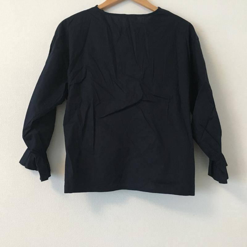ショコラ フィネ ローブ chocol raffine robe シャツ、ブラウス 長袖 FREE 無地 紺 / ネイビー / レディース USED 古着 中古 10002495