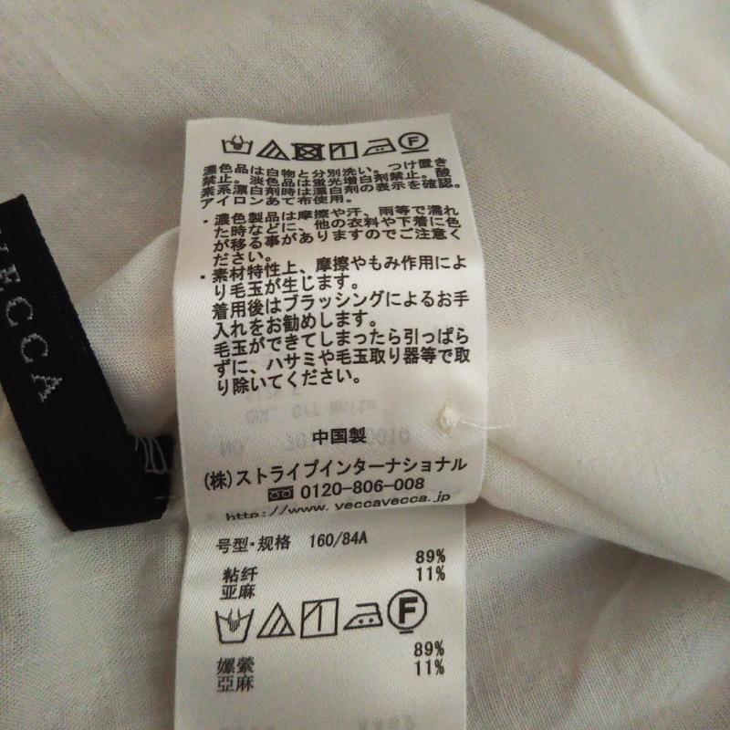 イェッカ ヴェッカ YECCA VECCA シャツ、ブラウス 半袖 FREE 無地 白 / ホワイト / レディース USED 古着 中古 10002586