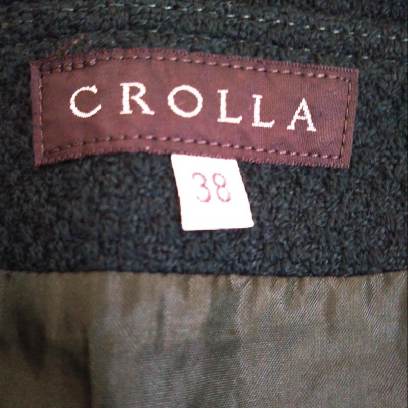 クローラ crolla スカート ひざ丈スカート 38インチ 無地 緑 / グリーン / レディース USED 古着 中古 10002614