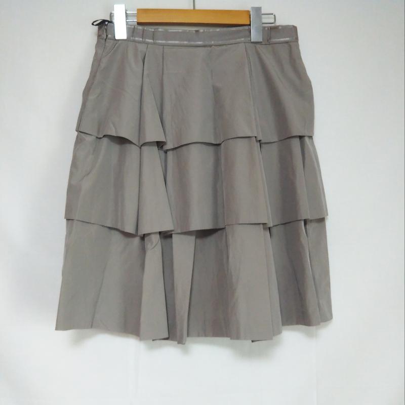 ボディードレッシングデラックス BODY DRESSING Deluxe スカート ひざ丈スカート 38 無地 ベージュ / ベージュ / レディース USED 古着 中古 10002617