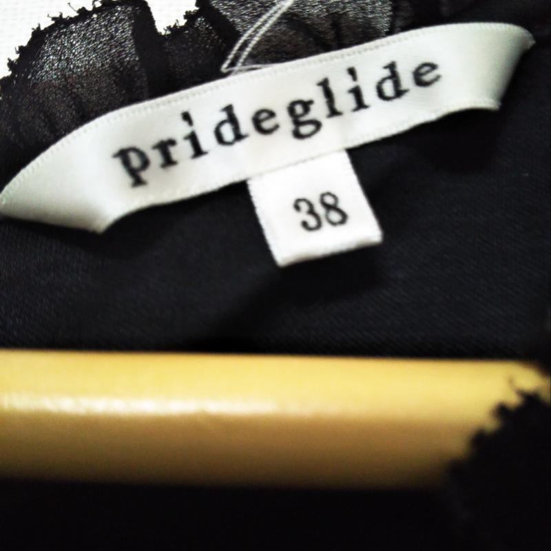 プライドグライド prideglide カットソー 半袖 38 無地 黒 / ブラック / レディース USED 古着 中古 10002628