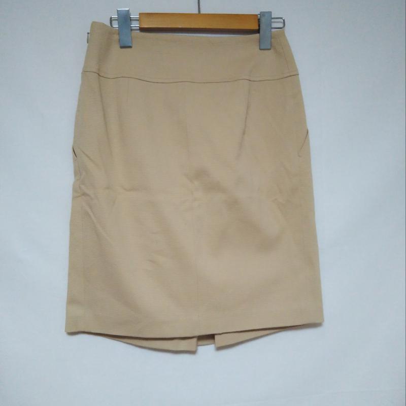 アマカ AMACA スカート ミニスカート 36 無地 ベージュ / ベージュ / レディース USED 古着 中古 10002629