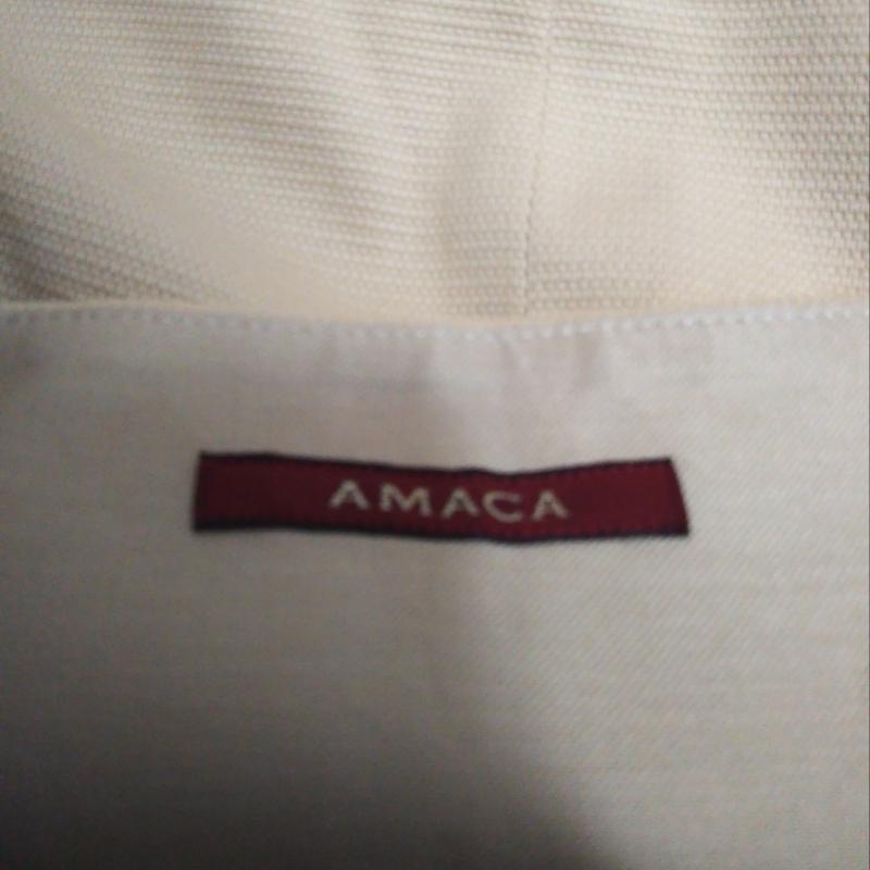 アマカ AMACA スカート ミニスカート 36 無地 ベージュ / ベージュ / レディース USED 古着 中古 10002629