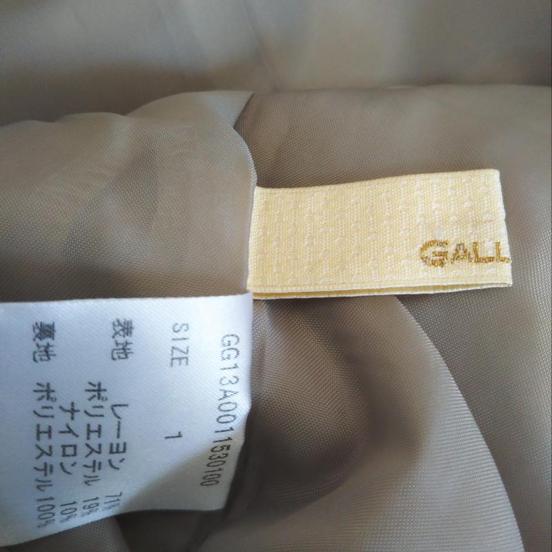 ガリャルダガランテ GALLARDAGALANTE スカート ひざ丈スカート 1 無地 金 / ゴールド / レディース USED 古着 中古 10002645