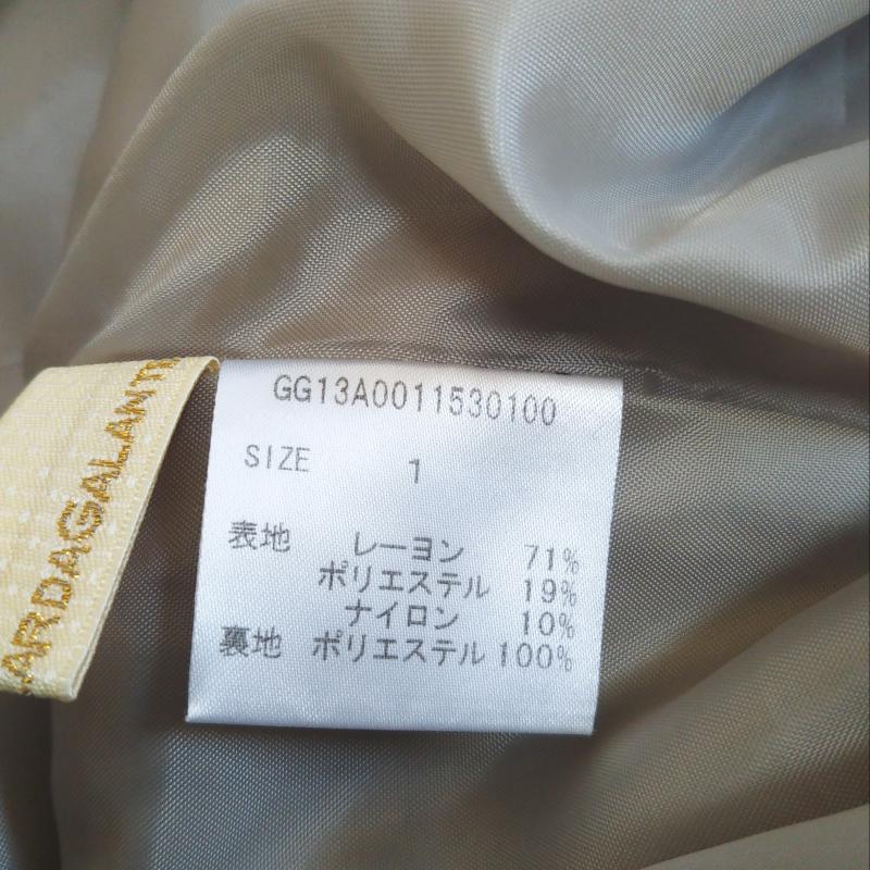 ガリャルダガランテ GALLARDAGALANTE スカート ひざ丈スカート 1 無地 金 / ゴールド / レディース USED 古着 中古 10002645