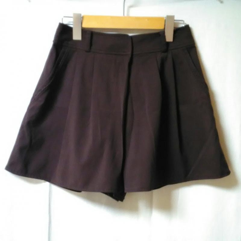 エフデ ef-de パンツ キュロット 7 無地 茶 / ブラウン / レディース USED 古着 中古 10002657