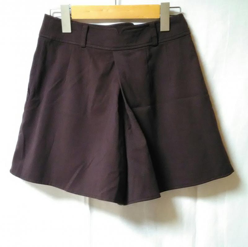 エフデ ef-de パンツ キュロット 7 無地 茶 / ブラウン / レディース USED 古着 中古 10002657