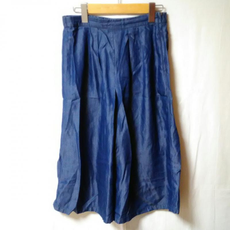 ローズバッド ROSE BUD パンツ キュロット FREE 無地 青 / ブルー / レディース USED 古着 中古 10002684