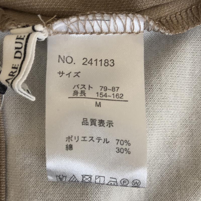 エレンカーレデュエ ELENCARE DUE トップス トップス M 無地 ベージュ / ベージュ / レディース USED 古着 中古 10002796