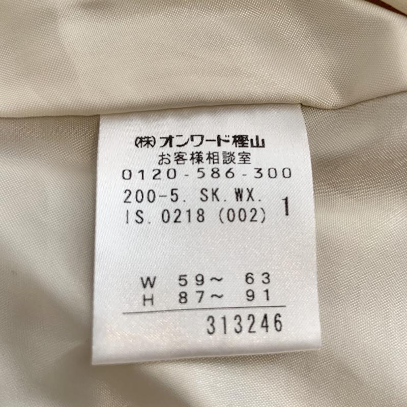 クミキョク KUMIKYOKU スカート ひざ丈スカート プリーツスカート 1 無地 ベージュ / ベージュ / レディース USED 古着 中古 10002807
