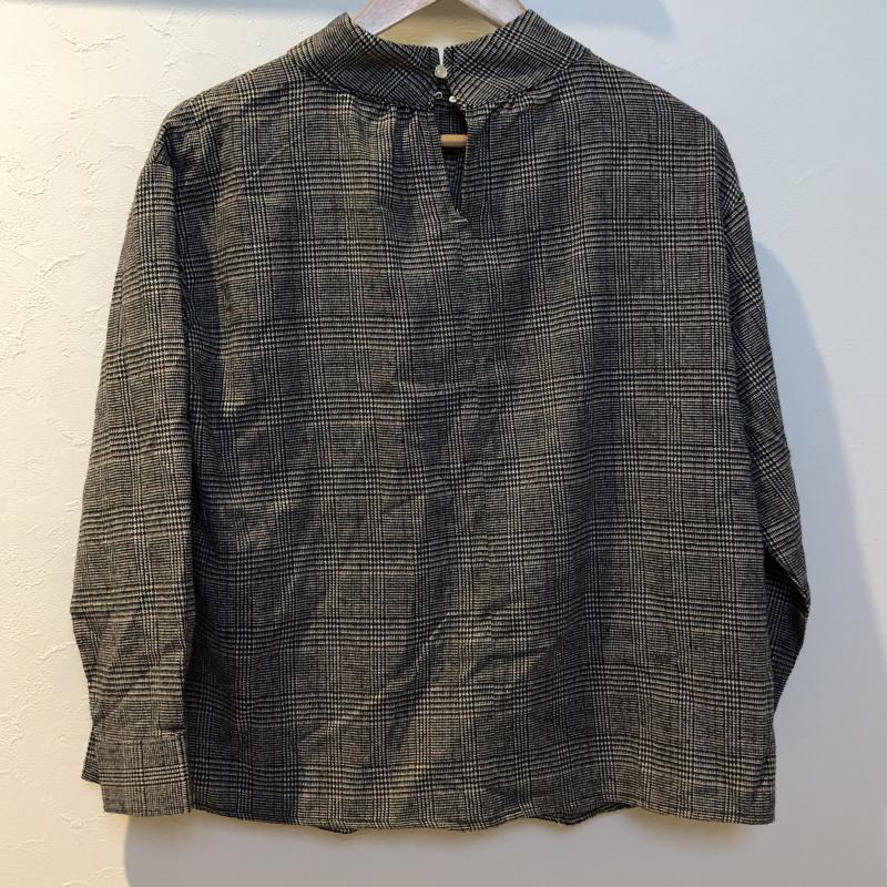 ショコラ フィネ ローブ chocol raffine robe シャツ、ブラウス 長袖 FREE チェック 灰 / グレー / X 白 / ホワイト / X 黒 / ブラック / X 赤 / レッド / レディース USED 古着 中古 10002835