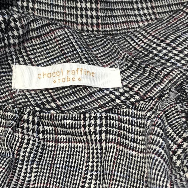 ショコラ フィネ ローブ chocol raffine robe シャツ、ブラウス 長袖 FREE チェック 灰 / グレー / X 白 / ホワイト / X 黒 / ブラック / X 赤 / レッド / レディース USED 古着 中古 10002835