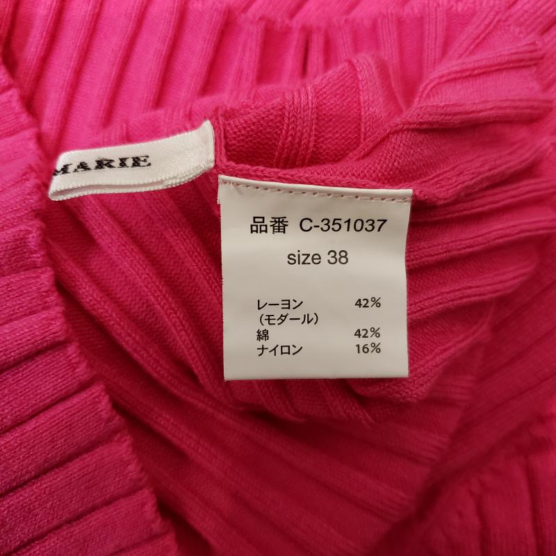 ドナマリー DONA MARIE カットソー 長袖 38 無地 桃 / ピンク / レディース USED 古着 中古 10002910