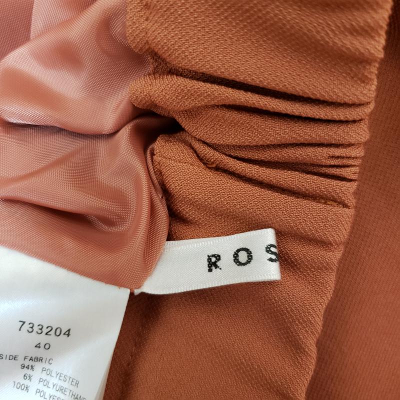 ロージー ROSIEE パンツ スラックス 40インチ 無地 茶 / ブラウン / レディース USED 古着 中古 10002921