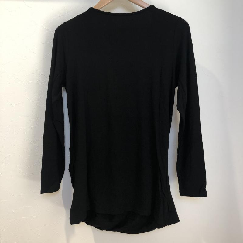 エニワイズ anywise カットソー 長袖 M 無地 黒 / ブラック / レディース USED 古着 中古 10002937