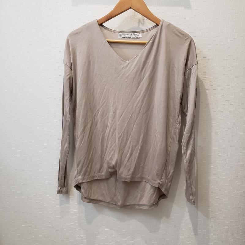 マルキスデブラン Marquise de blanc カットソー 長袖 38 無地 灰 / グレー / レディース USED 古着 中古 10002940