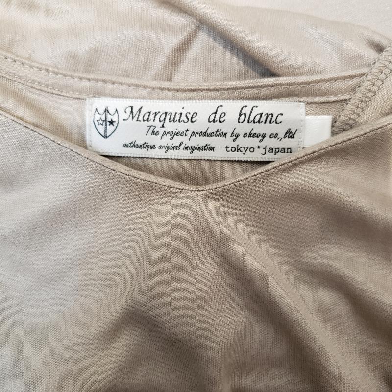 マルキスデブラン Marquise de blanc カットソー 長袖 38 無地 灰 / グレー / レディース USED 古着 中古 10002940