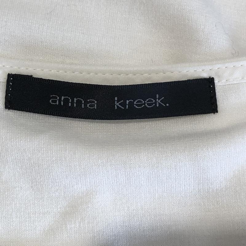 アンナクリーク anna kreek カットソー 半袖 無地 X 白 / ホワイト / X ベージュ / ベージュ / レディース USED 古着 中古 10002944